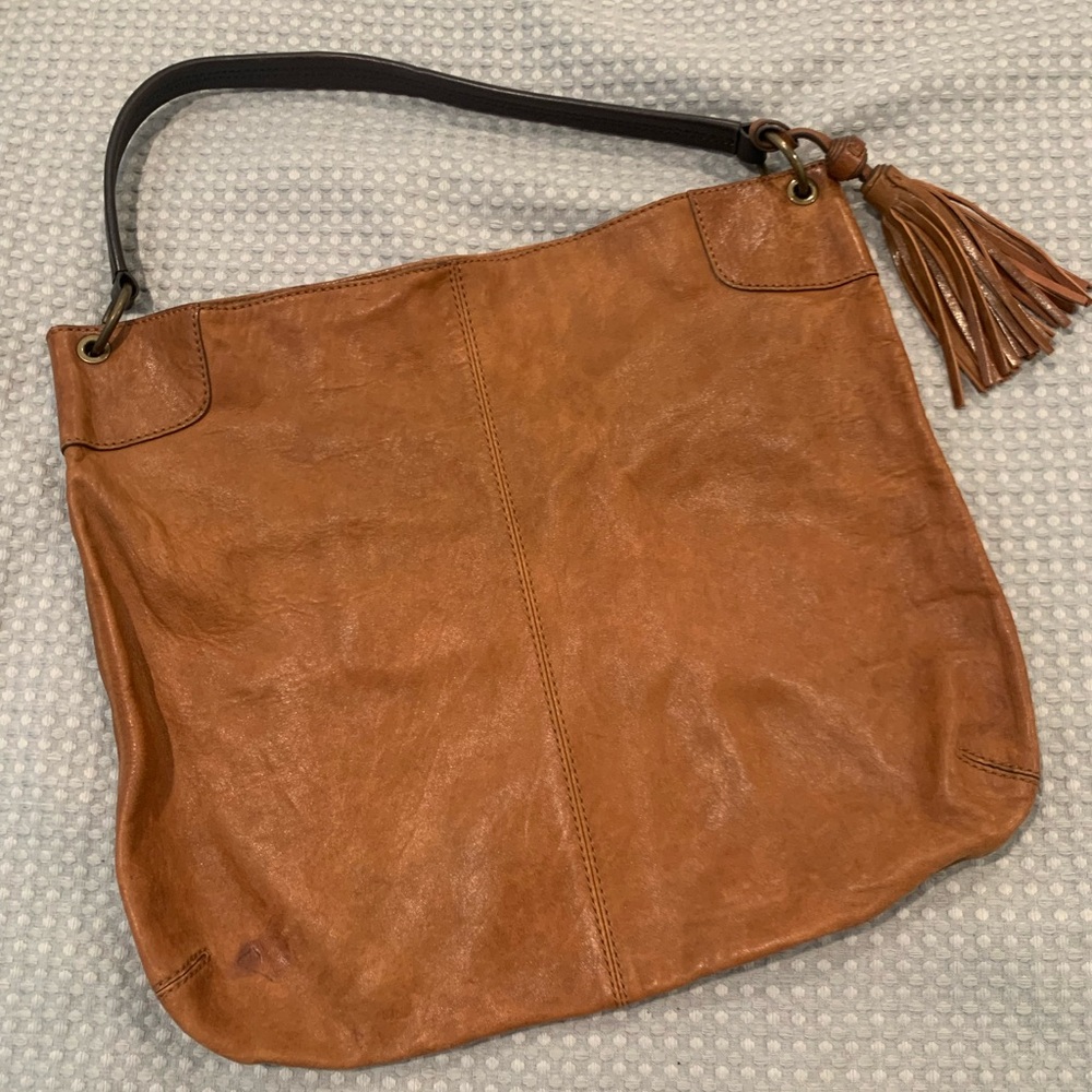 Camel leather purse banana republic